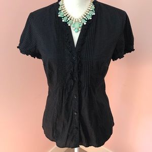 Ann Taylor Loft polka dotted blouse